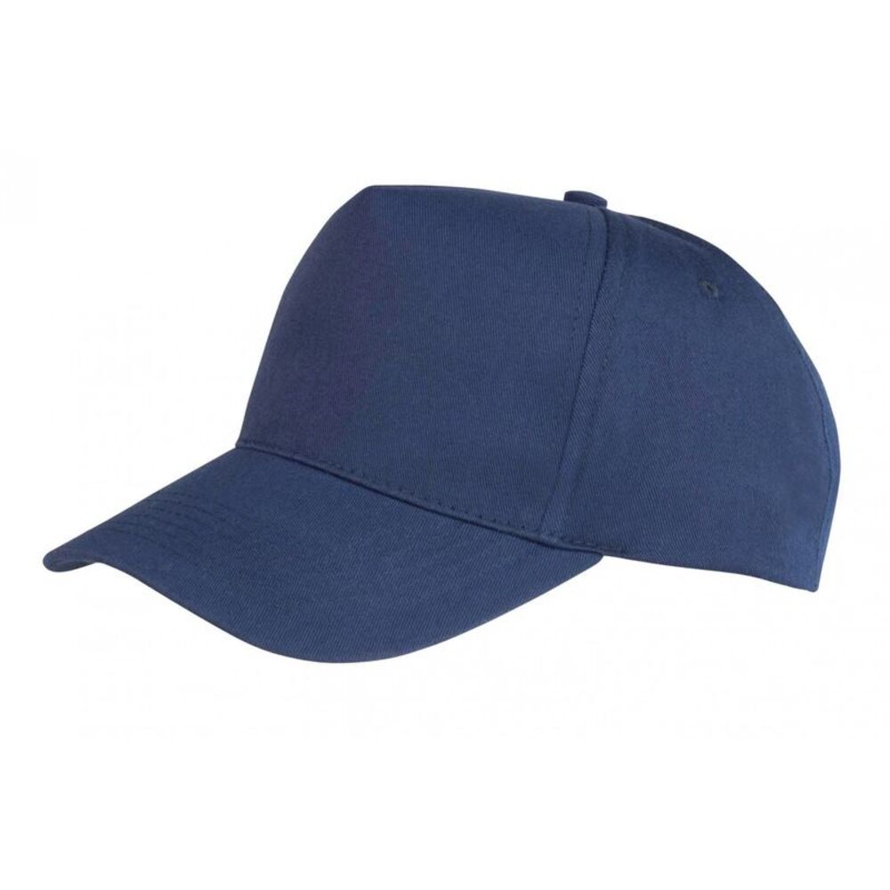 Result Headwear Childrens/Kids Boston 65/35 Polycotton Cap / Navy